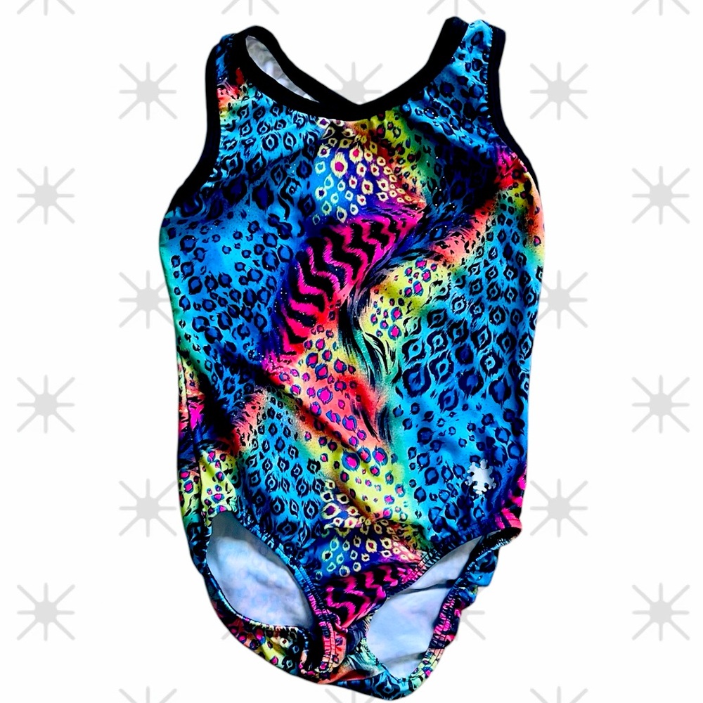 Gymnastics Leotard, Girls Size CM, Snowflakes Designs